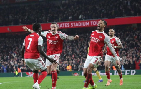 高清：阿森纳点球战9-8进联赛杯四强 球员激动庆祝