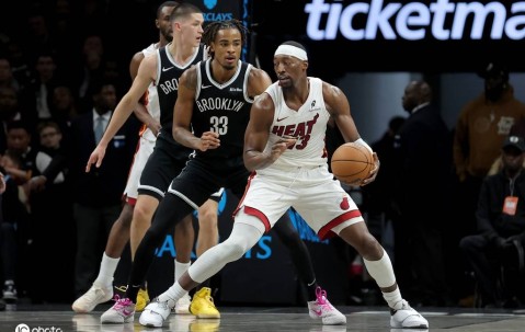 鲍威尔24+5小波特28+6 热火胜篮网